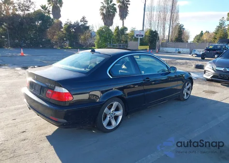 2006 BMW 325Ci z USA, uszkodzony, nr VIN WBABV13406JT24516